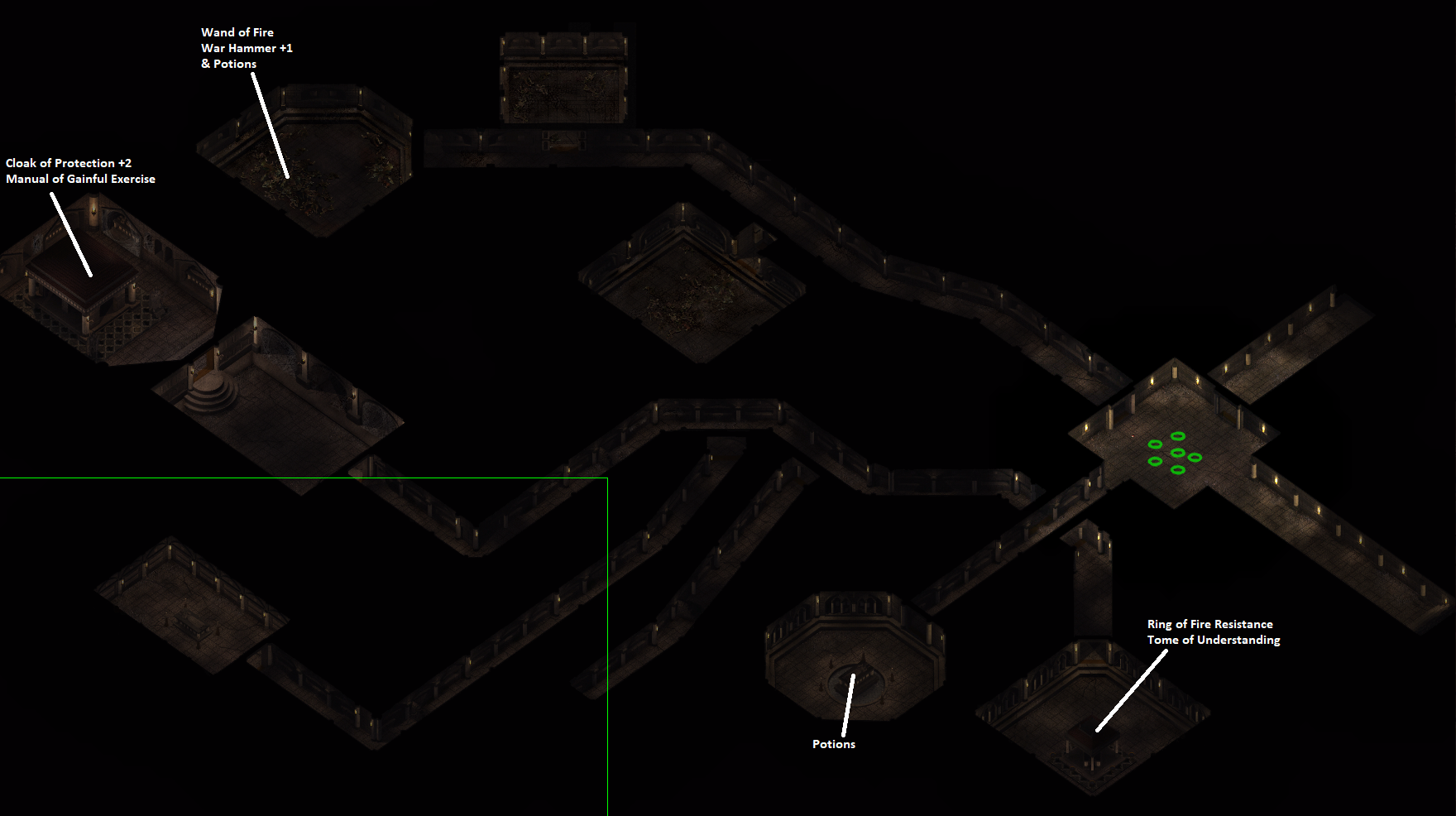 Candlekeep Catacombs Level 1 Map